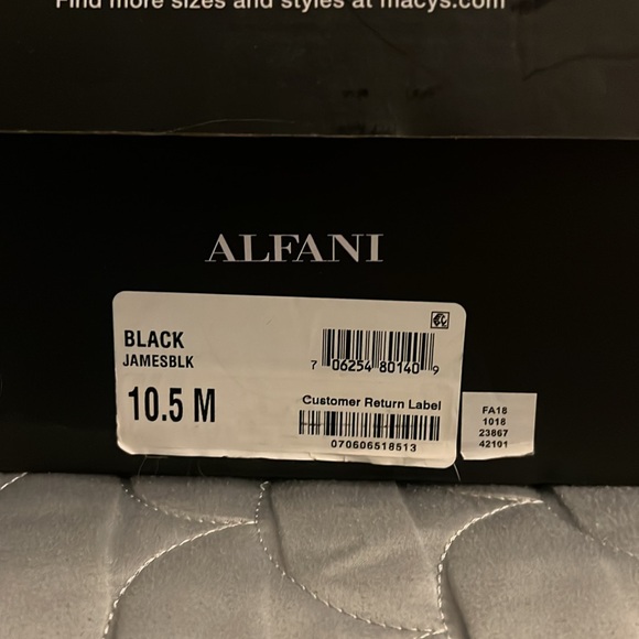 Alfani Dress suede loafers - black - men’s 10.5 - Picture 4 of 4